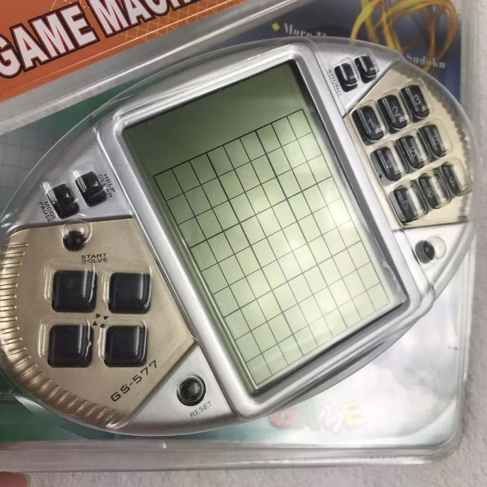 Sudoku Pocket Video Game Handheld Electronic Grid Boxes Digital Puzzle Tested